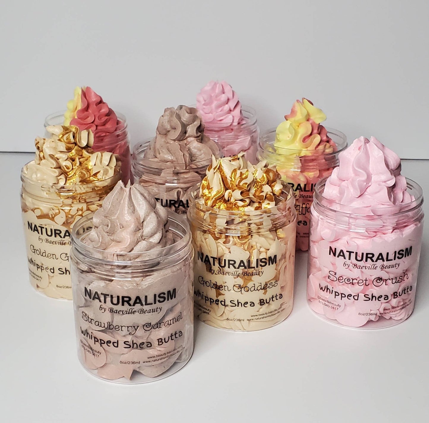 Private Label 20-4oz Baeville Whipped Body Butters| Private Label| Wholesale| No Label| Whipped Body Butter| Shea Butter| Whipped Butter