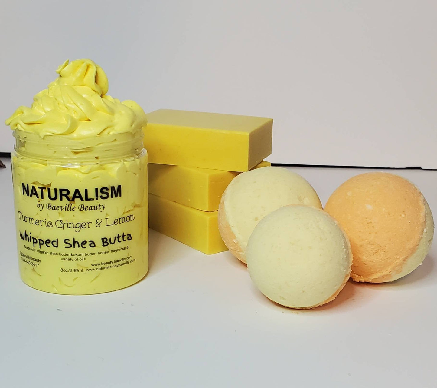 Turmeric Ginger & Lemon Eczema Psoriasis Acne prone Skin Set