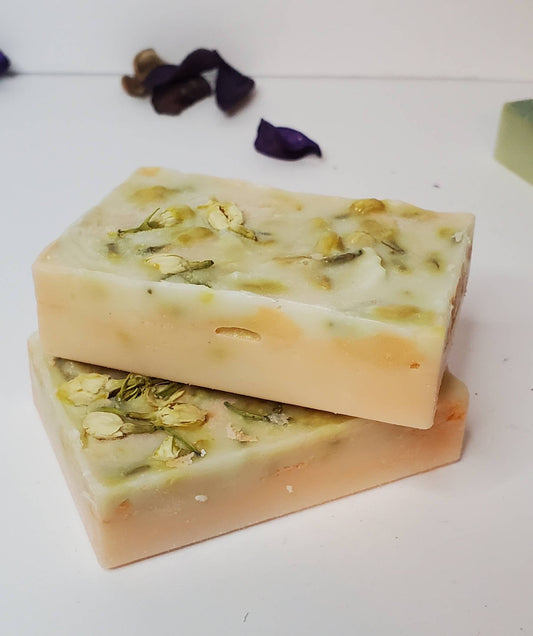 Bergamot Orange Natural Soap Bars Goat Milk/Shea, Gift for Her
