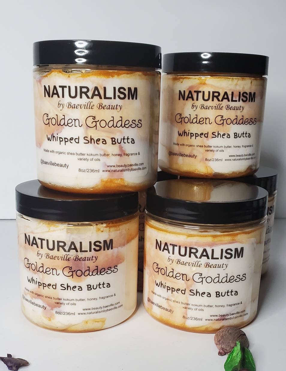 Private Label 10-6oz Golden Goddess Shimmer Whipped Body Butters| Private Label| No Label