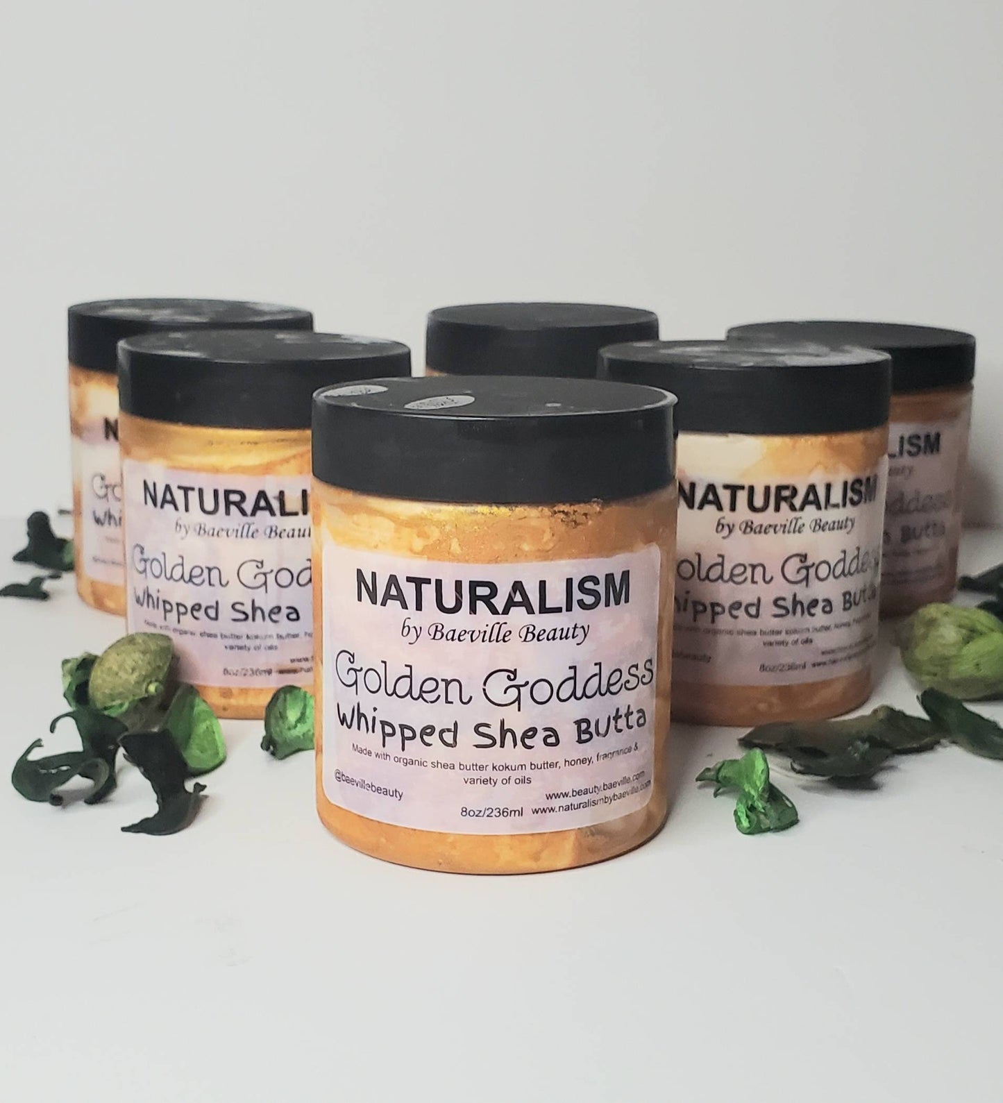 Private Label 10-6oz Golden Goddess Shimmer Whipped Body Butters| Private Label| No Label