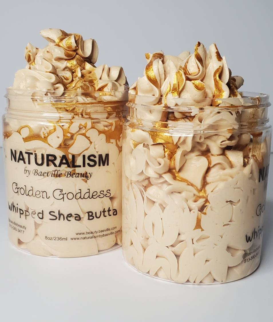 Private Label 10-6oz Golden Goddess Shimmer Whipped Body Butters| Private Label| No Label