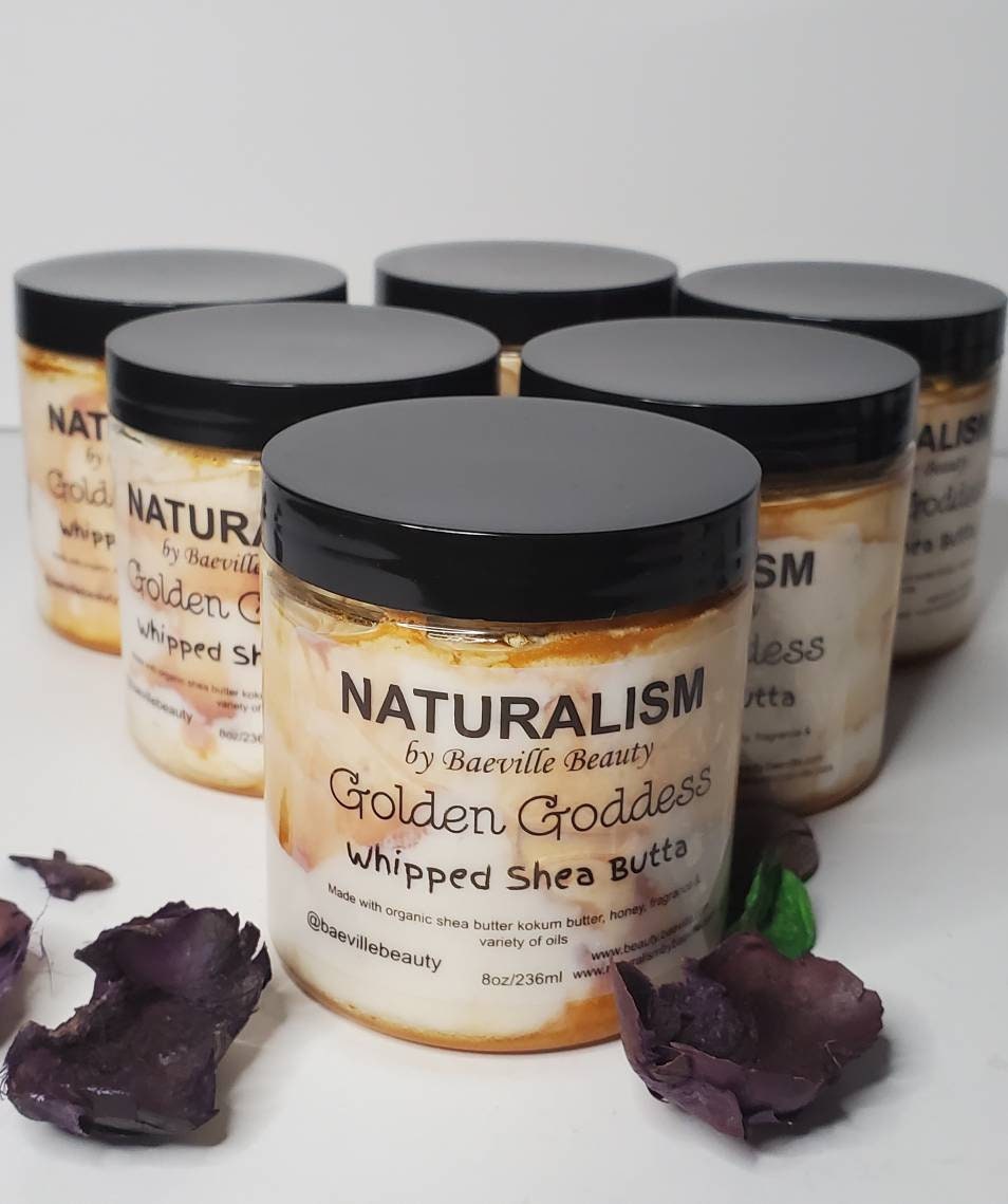Private Label 10-6oz Golden Goddess Shimmer Whipped Body Butters| Private Label| No Label