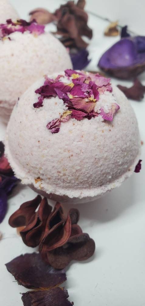 Pink Rose Himalayan Salt Bath Bombs | Eczema| Psoriasis|Skin Conditions|Calming