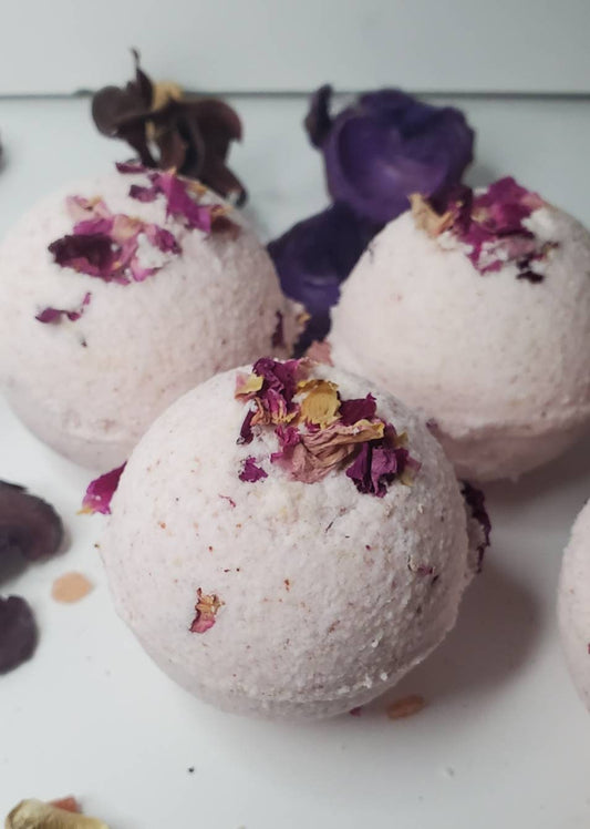 Pink Rose Himalayan Salt Bath Bombs | Eczema| Psoriasis|Skin Conditions|Calming