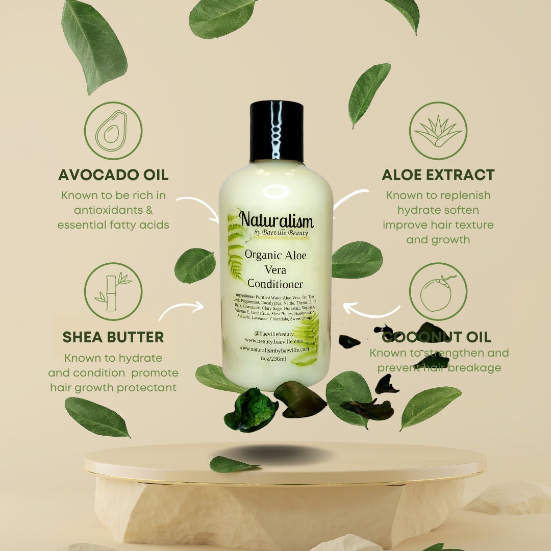 Organic Aloe Vera Shampoo & Conditioner Set|