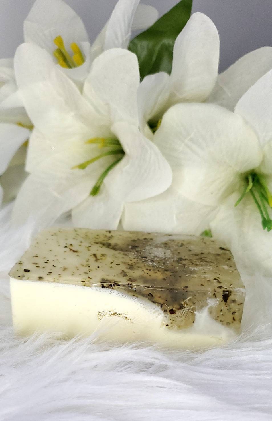 Exfoliating Natural Loofah Soap; Homemade Bar Soap