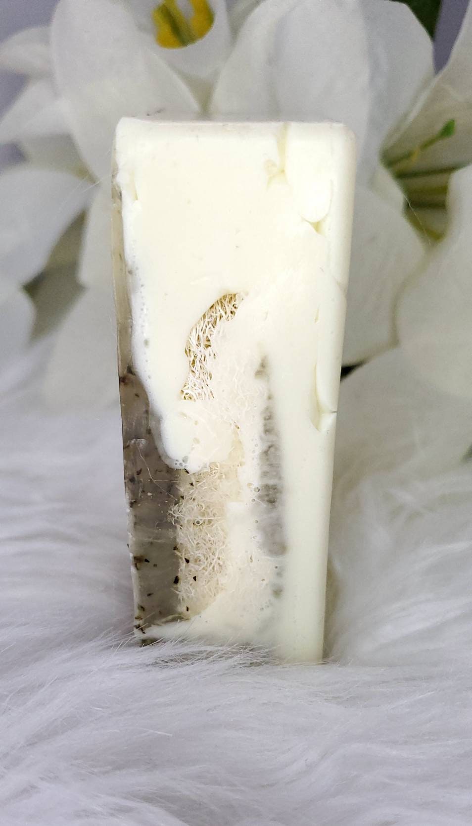 Exfoliating Natural Loofah Soap; Homemade Bar Soap