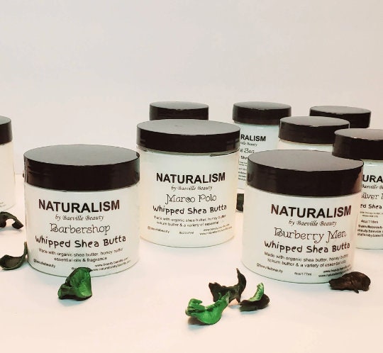 Manville by Baeville Beauty Lux Cologne Whipped Shea Body Butta|Beard Butter for Men|4oz 6oz 8oz 10oz|Shea ButterGift for Him