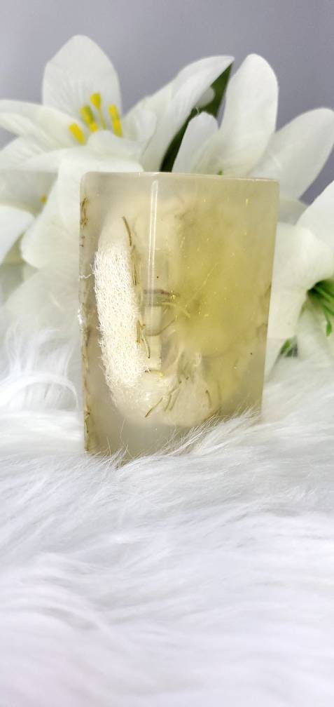 Exfoliating Natural Loofah Soap; Homemade Bar Soap