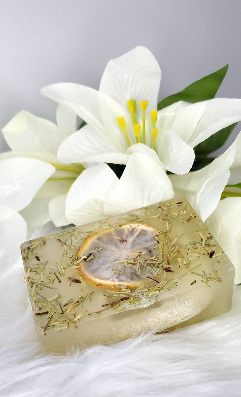 Exfoliating Natural Loofah Soap; Homemade Bar Soap