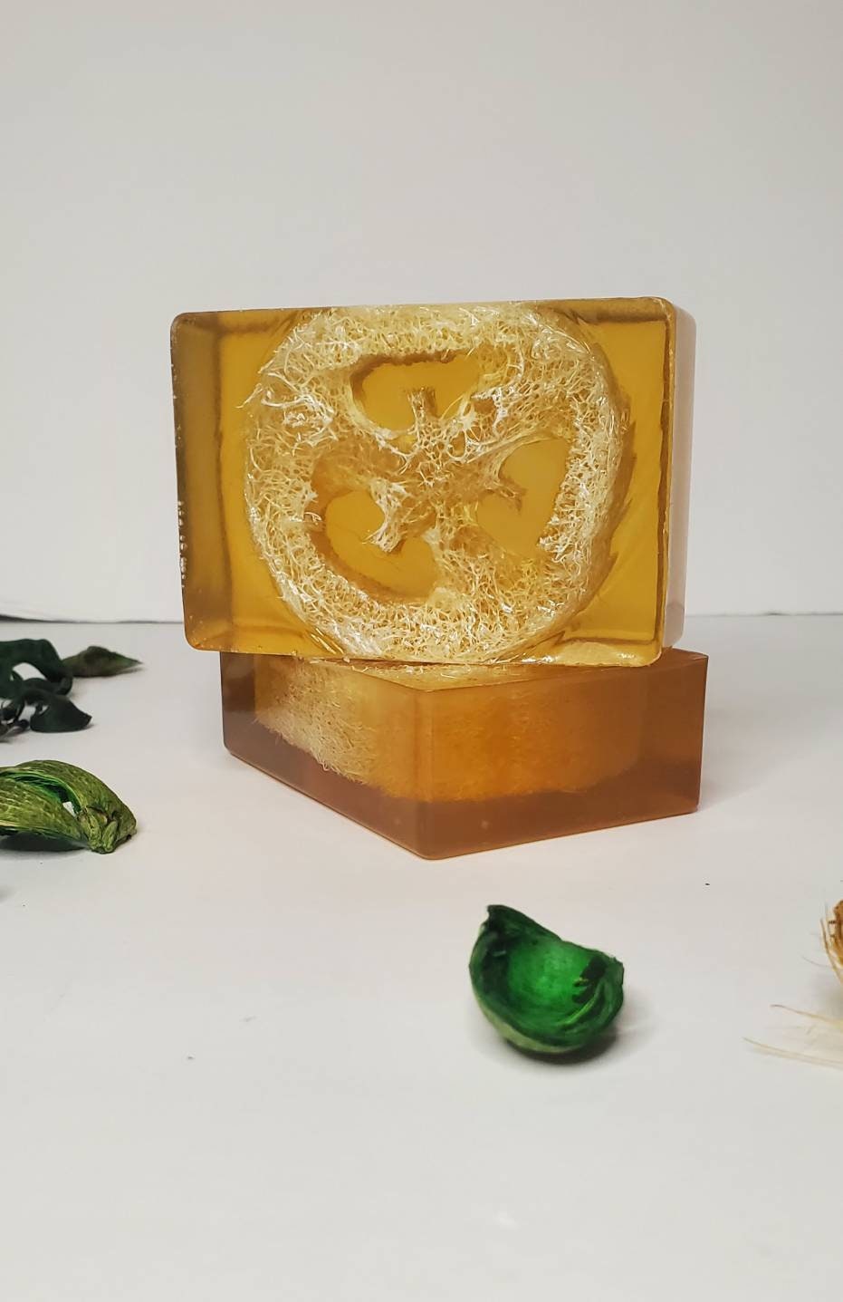 Exfoliating Natural Loofah Soap; Homemade Bar Soap