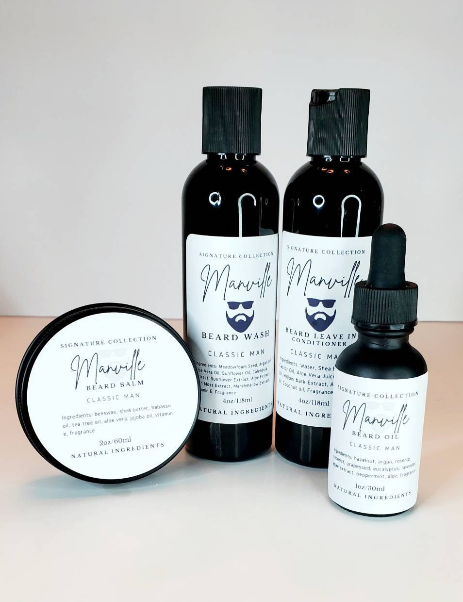 Manville (Men) Grooming Beard Care Gift Set|Gift for Him|Beard Butter|Beard Kit|Beard Oil| Beard Grooming Kit