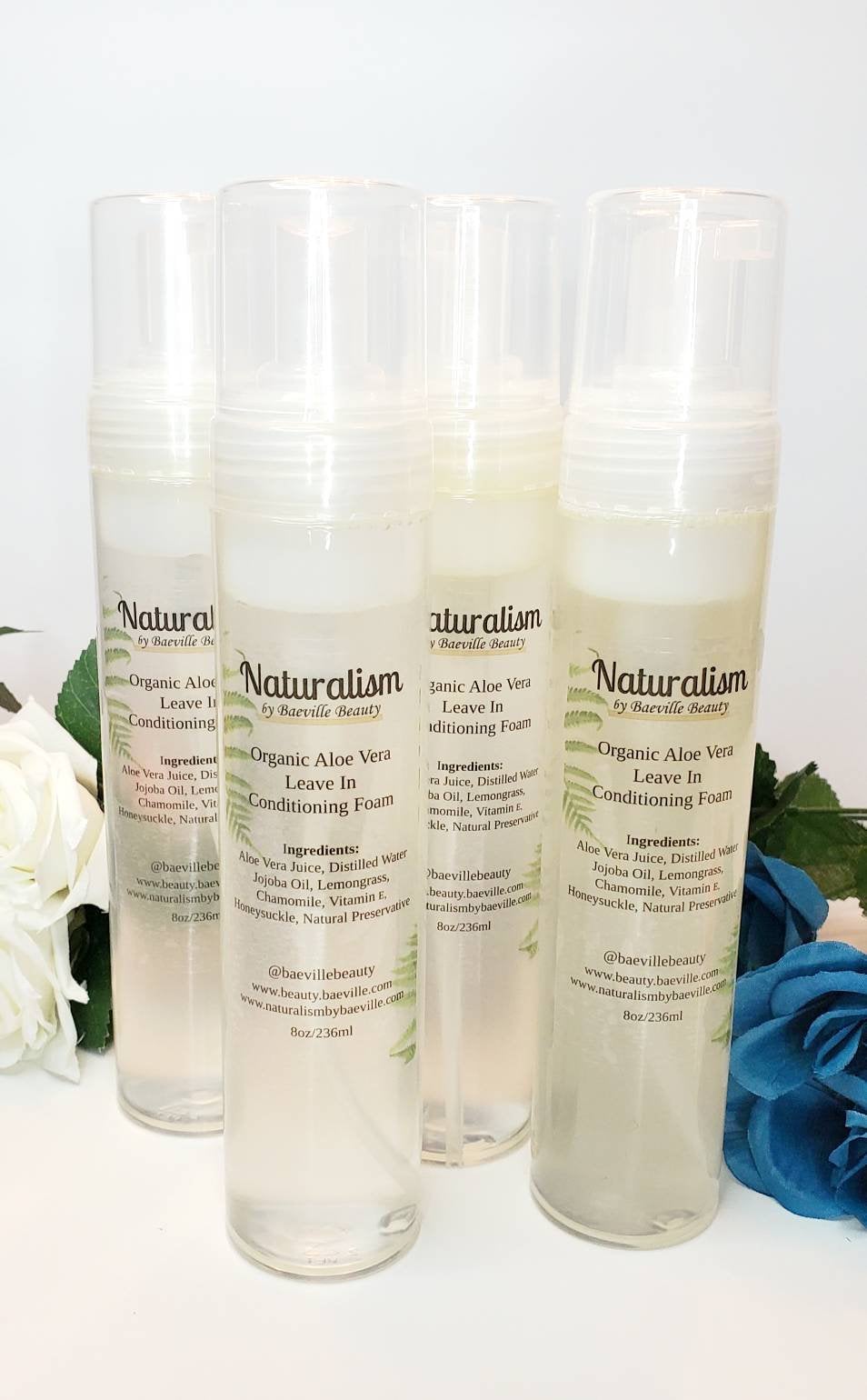 Organic Aloe Vera Strengthen & Restore  Leave In Conditioning Foam