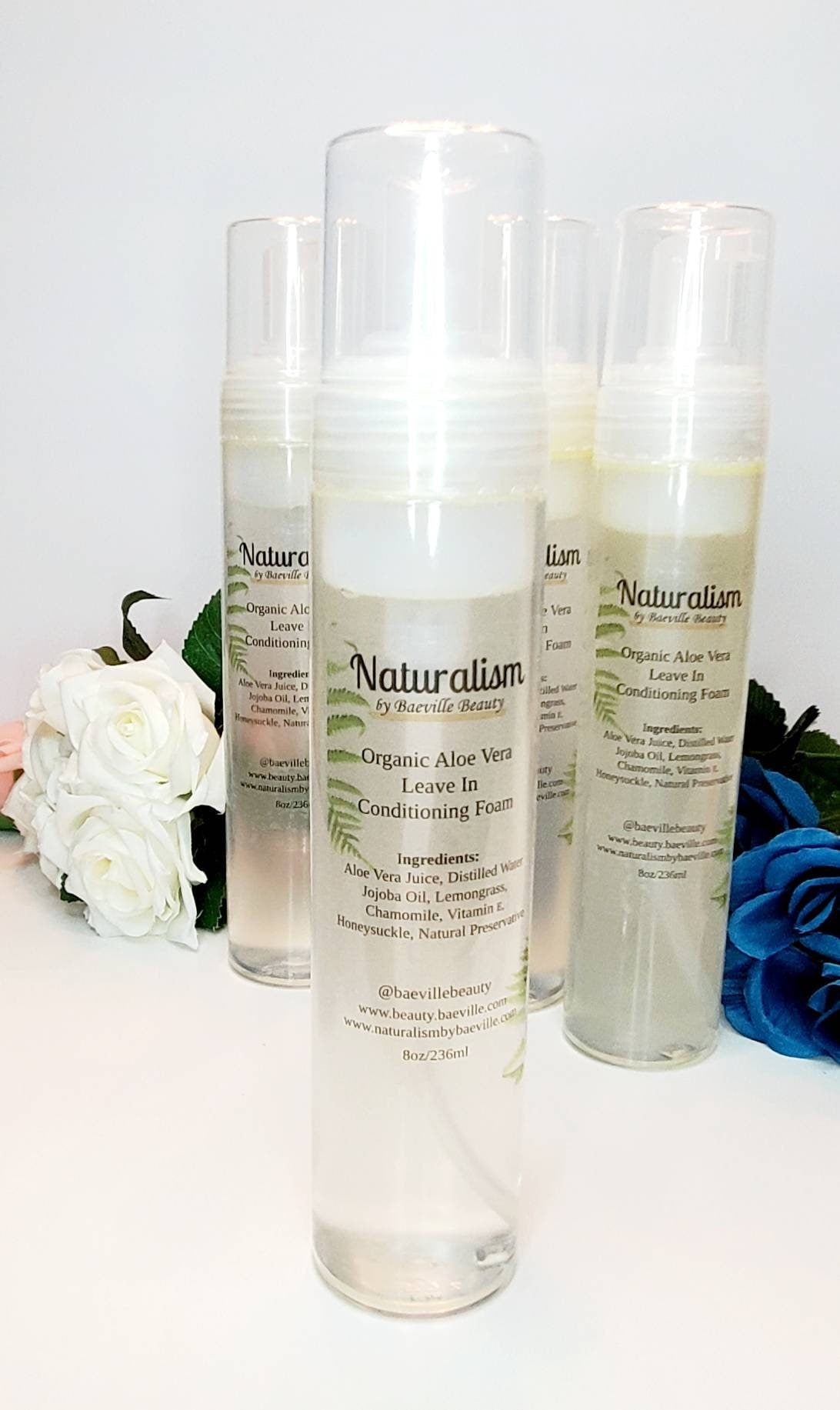 Organic Aloe Vera Strengthen & Restore  Leave In Conditioning Foam