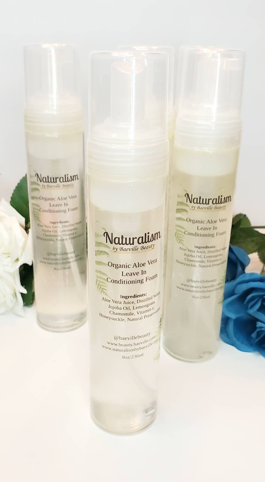 Organic Aloe Vera Strengthen & Restore  Leave In Conditioning Foam