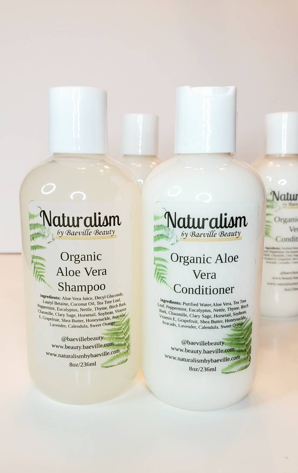Organic Aloe Vera Shampoo & Conditioner Set|