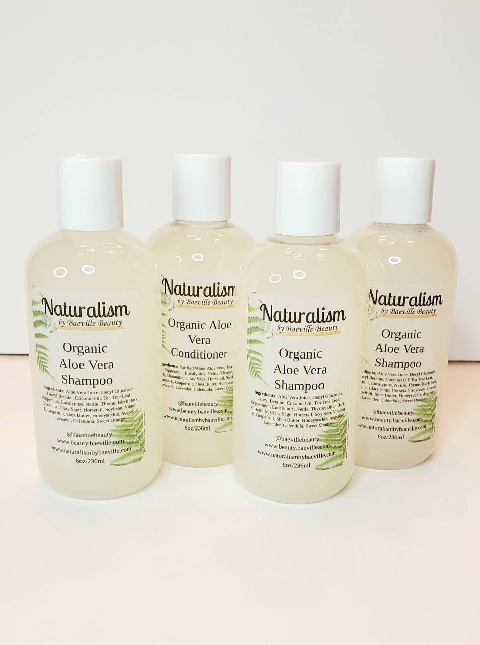 Organic Aloe Vera Shampoo & Conditioner Set|