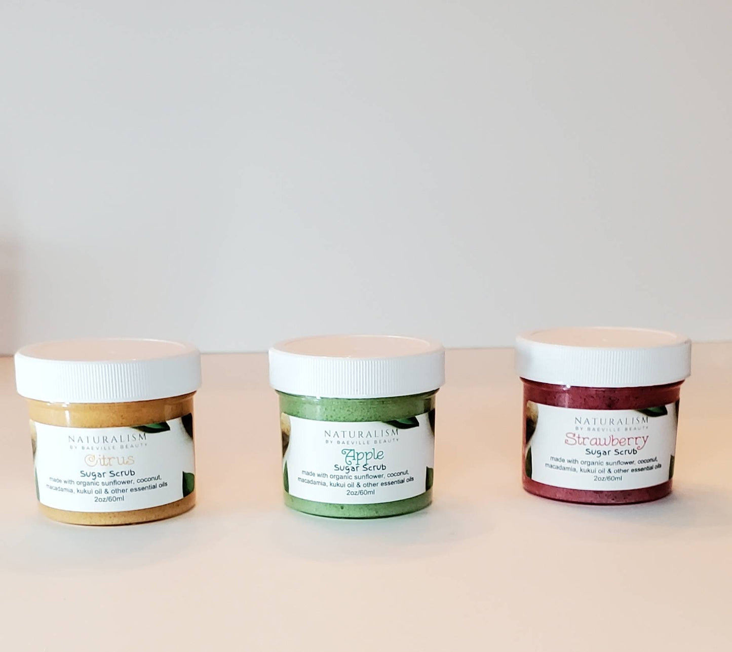 Mini Organic (3) 2oz Sampler Foaming Scrub Gift Set