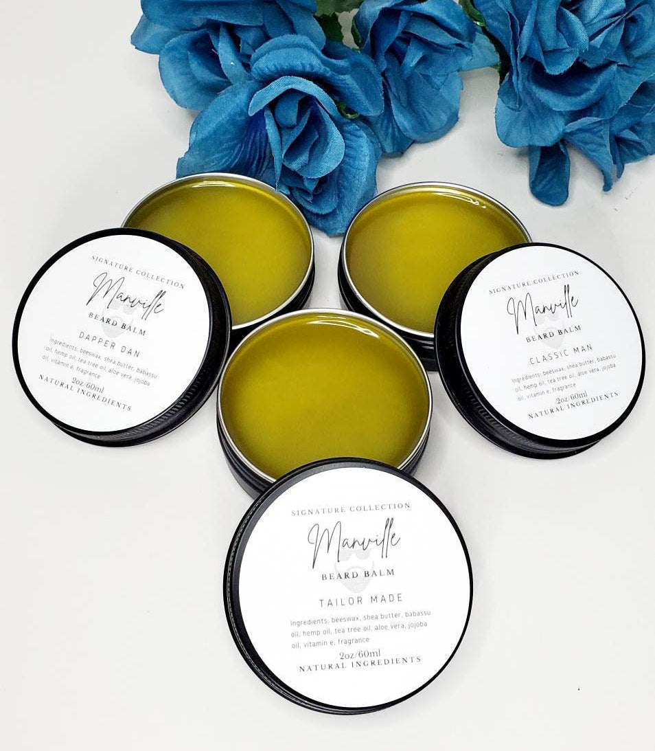 Manville Signature Beard Balm| Plant Based| Natural Ingredients