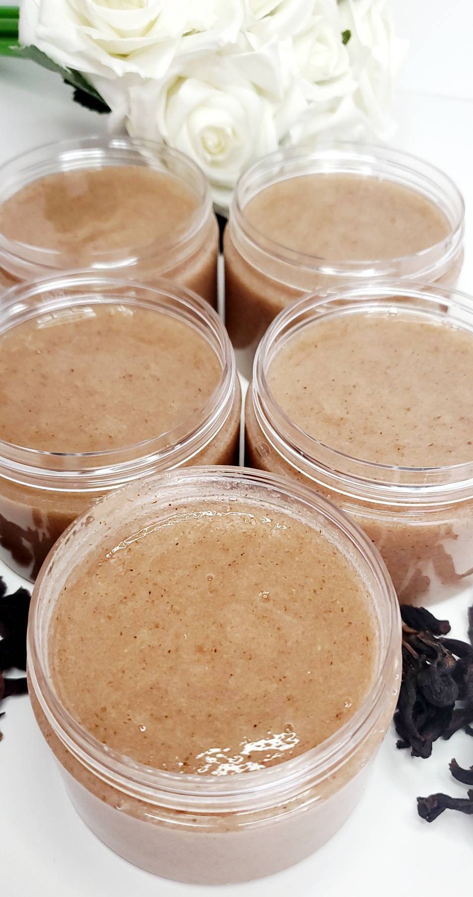 Organic Hibiscus Foaming Tightening Scrub| Aloe Vera