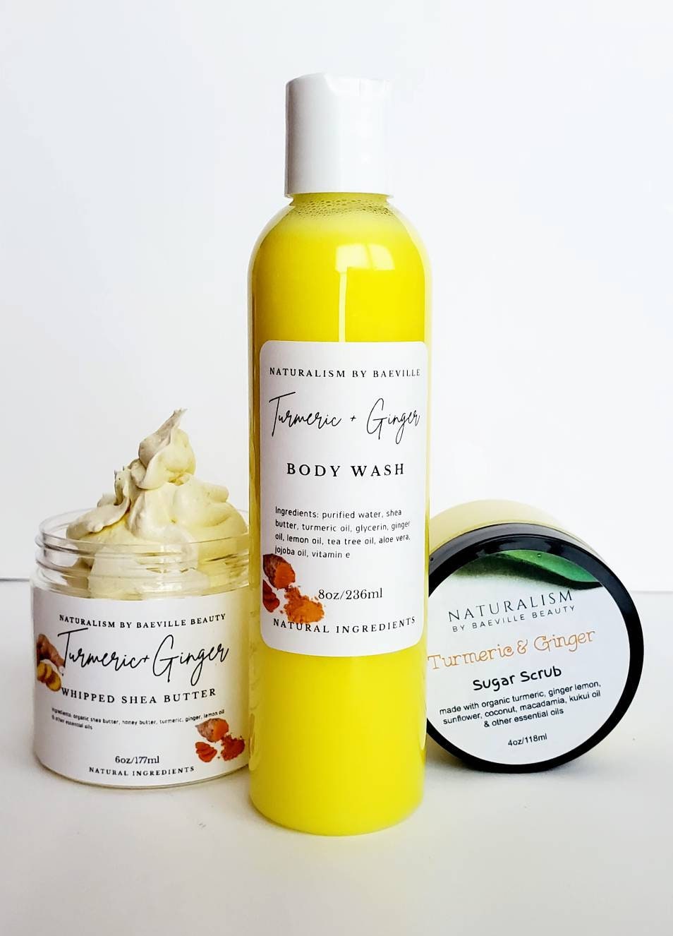 Turmeric + Ginger Body Wash|Set| Natural Ingredients