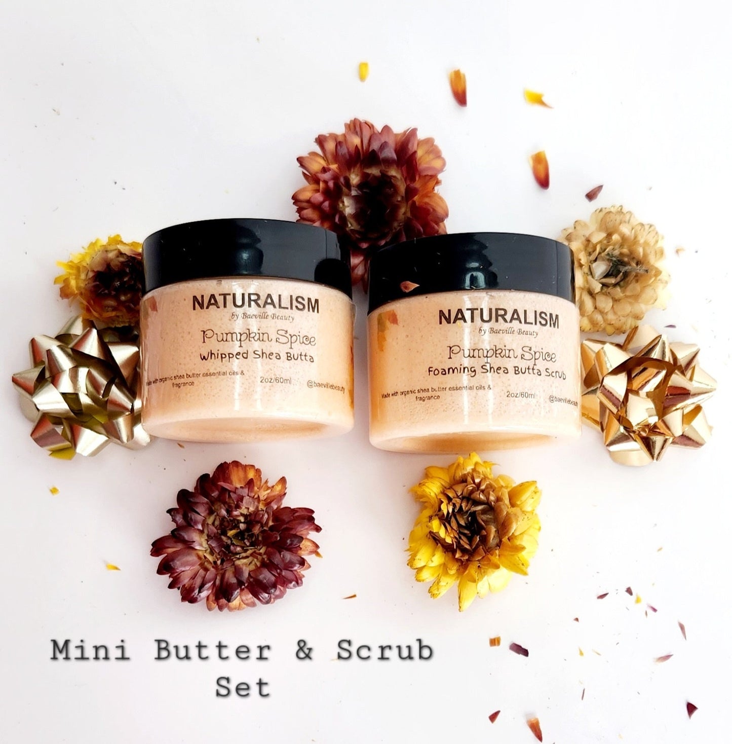 Holiday Scents 2oz Shea Butter Foaming Scrub & Body Butter Set |Gifts