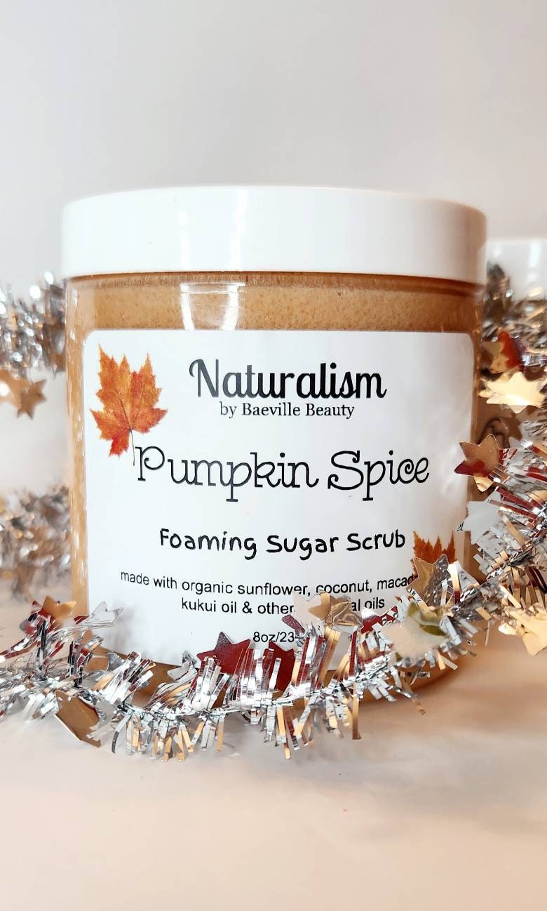 Holiday Scents Natural Organic Shea Butter Foaming Body Scrub & Soap|Face Body Scrub|Exfoliating| Moisturizing|Limited Edition