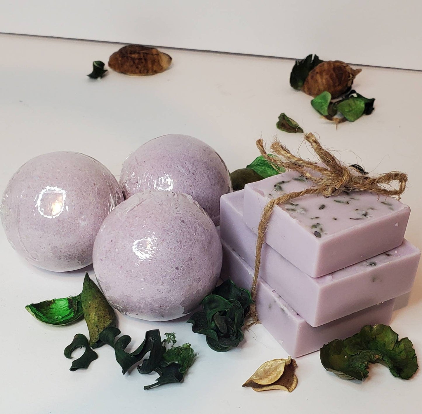 Lavender Bath Spa Set|Body Butta|Bath Bombs|Natural Soap Bars