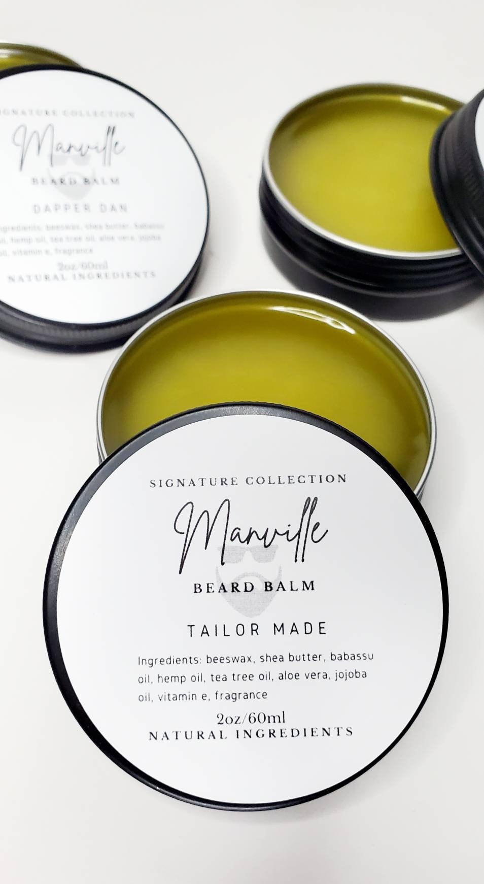 Manville Signature Beard Balm| Plant Based| Natural Ingredients